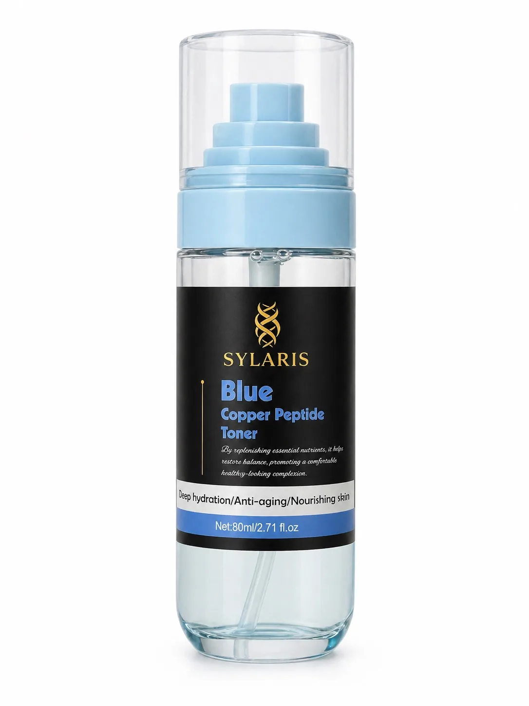 Blue Copper Peptide Toner – Hydrating Anti-Aging Facial Spray