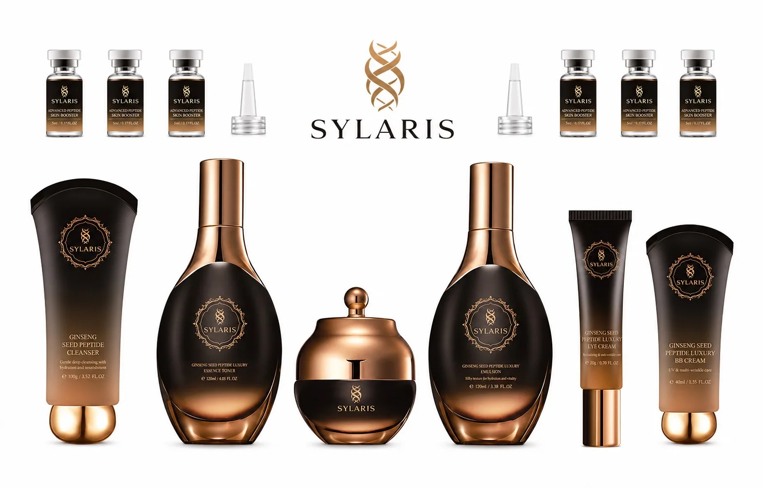 Set Ginseng Seed Peptide Luxury – Complete Anti-Aging Ritual (7-Piece Kit)